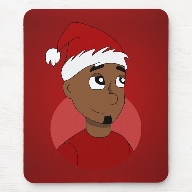 Christmas guy cartoon mouse mat (Front)