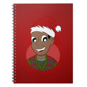 Christmas guy cartoon notebook