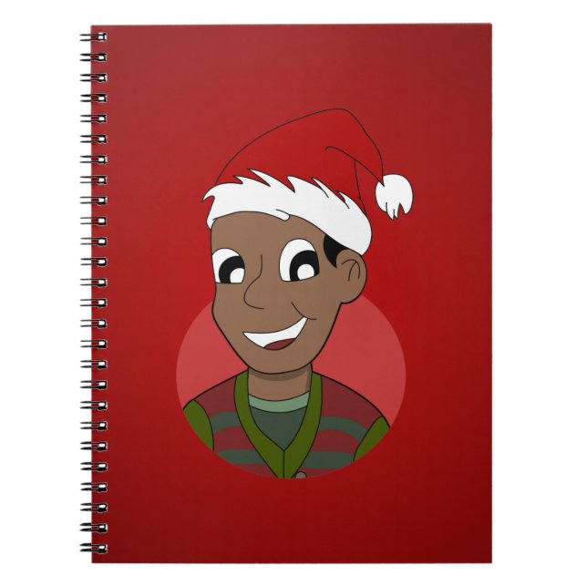 Christmas guy cartoon notebook (Front)