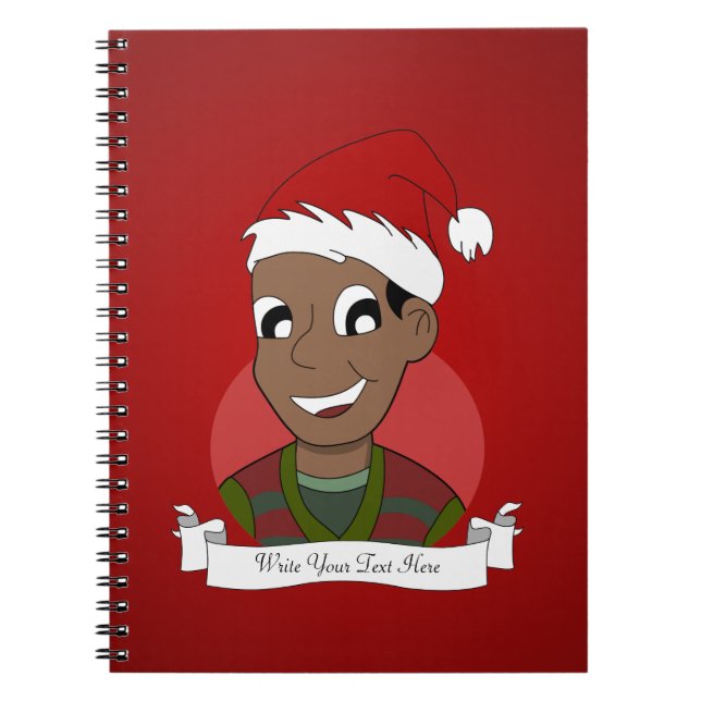 Christmas guy cartoon notebook (Front)