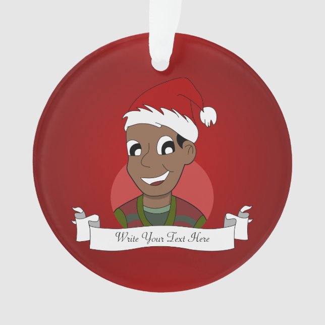 Christmas guy cartoon ornament (Front)
