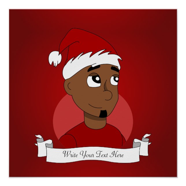 Christmas guy cartoon poster (Front)