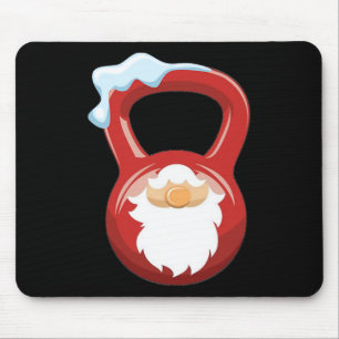 Christmas Gym Workout Gnome Kettlebell Xmas For Gy Mouse Mat