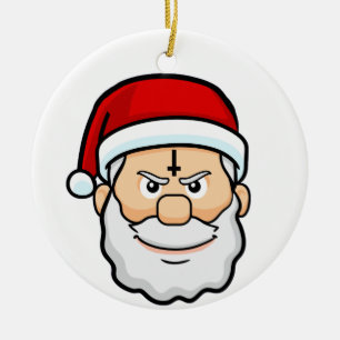 christmas hail santa ceramic tree decoration