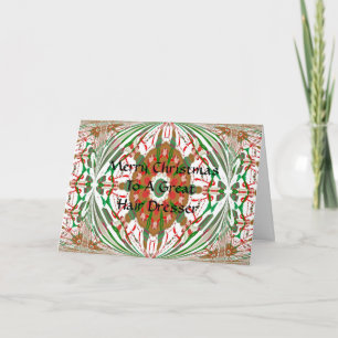 Christmas Hair Dresser Card