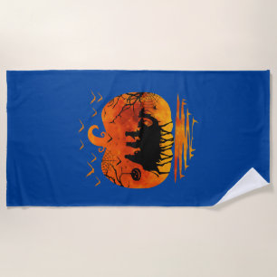 CHRISTMAS HALLOWEEN COSTUME PUMPKIN CHRISTMAS GIFT BEACH TOWEL