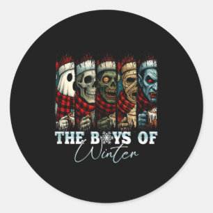 Christmas Halloween Creepmas Friends Horror Xmas C Classic Round Sticker