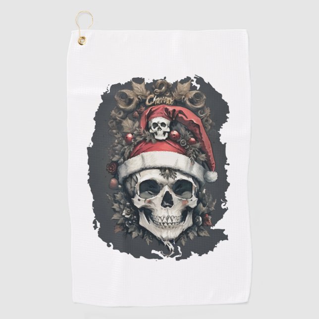 Christmas Halloween Golf Towel (Front)