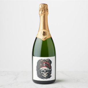 Christmas Halloween Sparkling Wine Label
