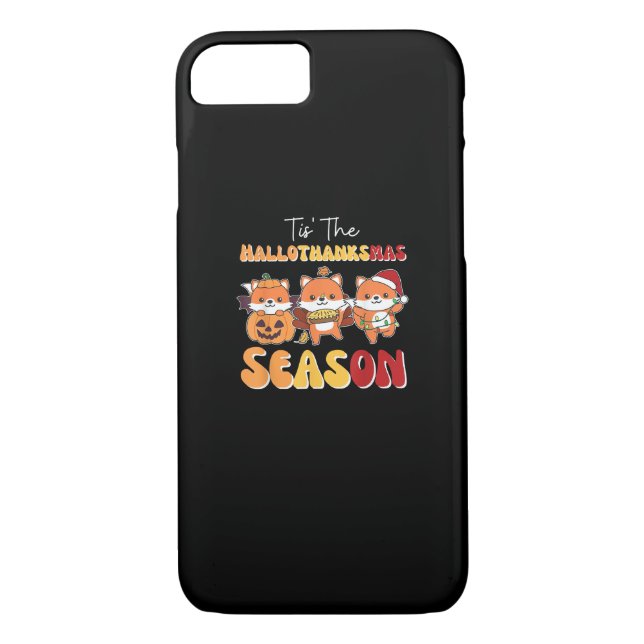 Christmas Halloween Tis The Hallothanksmas Season Case-Mate iPhone Case (Back)