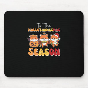 Christmas Halloween Tis The Hallothanksmas Season Mouse Mat