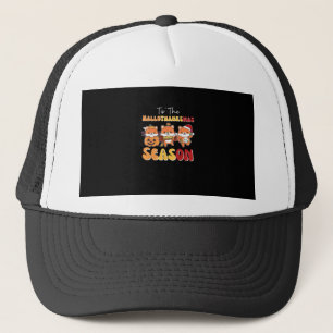 Christmas Halloween Tis The Hallothanksmas Season Trucker Hat