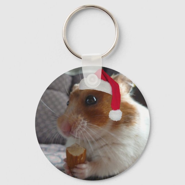 Christmas Hamster - Key Chain (Front)