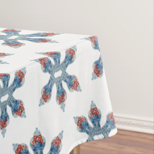 Christmas Hand Painted Ginger Jar Tablecloth