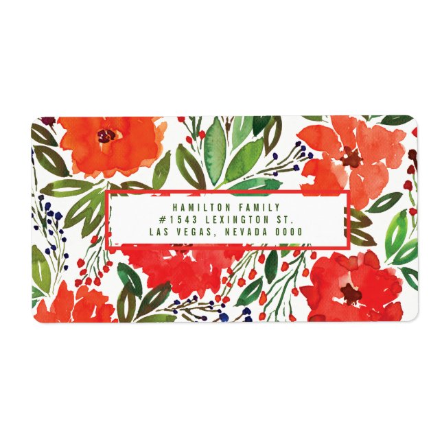 Christmas & Hand Painted label (Front)