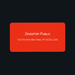 Christmas Hand Script Red White Template Address Label<br><div class="desc">Christmas Hand Script Red White Template Address Label. Perfect for Hair Stylists,  Directors,  Managers,  Consultants,  Real Estate Agents,  Realtors,  Brokers,  Corporate Professionals,  Designers,  Musicians,  Beauty Salons,  all Professions.</div>
