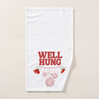 Christmas Hand Towel - Well Hung Red