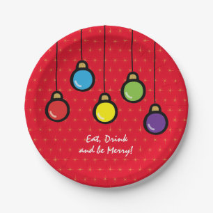 Christmas Hanging Ornaments Holiday Celebration Paper Plate