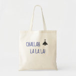 Christmas Hanukkah Chrismukkah Challah La La La Tote Bag<br><div class="desc">Does your family celebrate both Christmas and Hanukkah,  aka Chrismukkah? Then Challah La La La will surely make them smile! It features a cute Christmas tree icon with the Star of David on top and festive handwriting typography.</div>