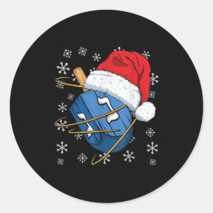 Christmas Hanukkah Dreidel Jewish Designs Uni-kids Classic Round Sticker