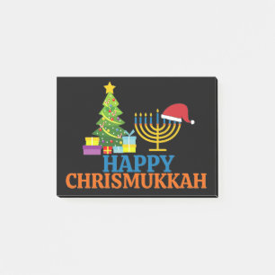 Christmas-Hanukkah Happy Chrismukkah Post-it Notes