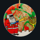 Christmas Hanukkah Ornament<br><div class="desc">Artwork by Clint Luetkehans</div>