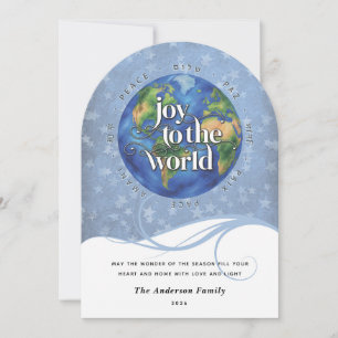 Christmas Hanukkah Personalised Family Photo Holiday Card