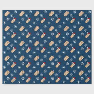 Christmas Hanukkah Potato Potatoes wrapping paper