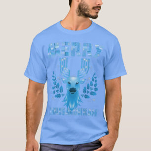 Christmas Hanukkah Reindeer Merry Chrismukkah Jewi T-Shirt