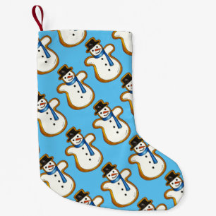 Christmas Hanukkah Winter Snowman Holiday Cookie Small Christmas Stocking