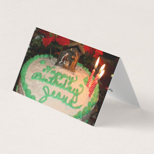 Christmas "Happy Birthday Jesus" greeting card