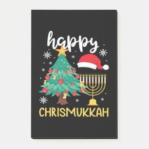 Christmas Happy Chrismukkah Cool Holiday Gift Post-it Notes