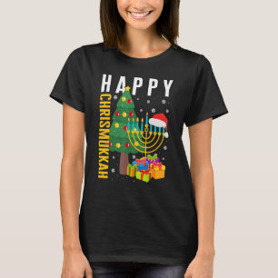 Christmas Happy Chrismukkah Hanukkah Jewish Christ T-Shirt
