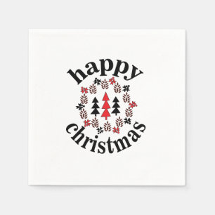 Christmas Happy Christmas Party Napkin