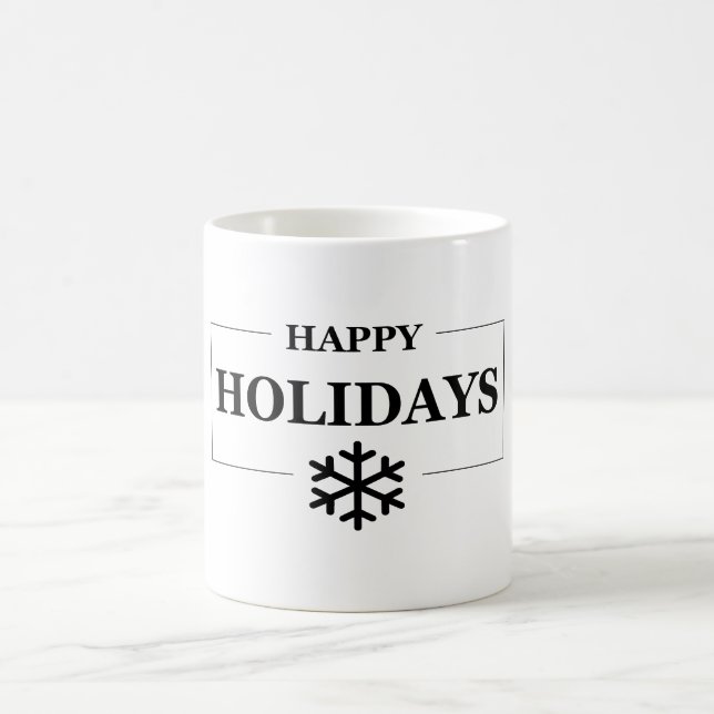 Christmas Happy Holiday Custom Gift Merry Xmas Coffee Mug (Center)