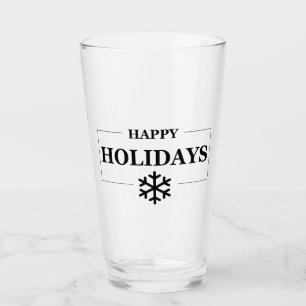Christmas Happy Holiday Custom Gift Merry Xmas Glass