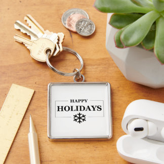 Christmas Happy Holiday Custom Gift Merry Xmas Key Ring