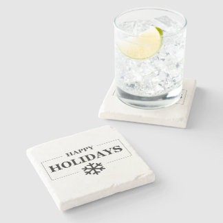 Christmas Happy Holiday Custom Gift Merry Xmas Stone Coaster