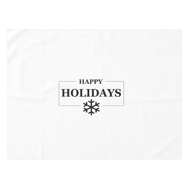 Christmas Happy Holiday Custom Gift Merry Xmas Tablecloth (Front (Horizontal))
