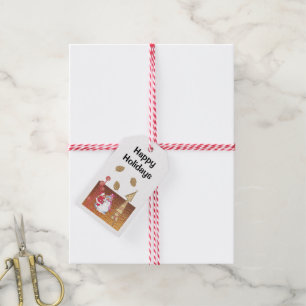 Christmas Happy Holidays Snowman Gift Tags 