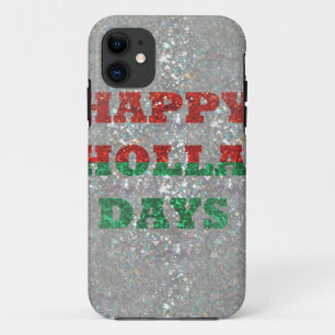christmas happy holla days iPhone 11 case