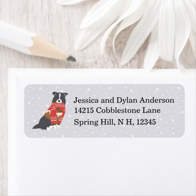 Christmas Happy Howiladys Dog in Sweater (Insitu)