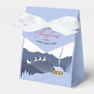  Christmas   Happy new year   Santa customizable Favour Box