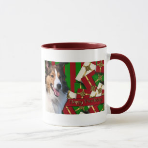 Christmas - Happy Pawlidays - Sheltie Mug