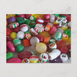 Christmas Hard Candies Postcard