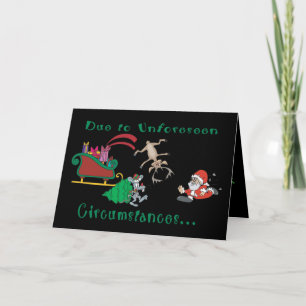 Christmas Has Been Cancelled Funny Christmas Holiday Card