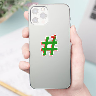Christmas Hashtag Symbol