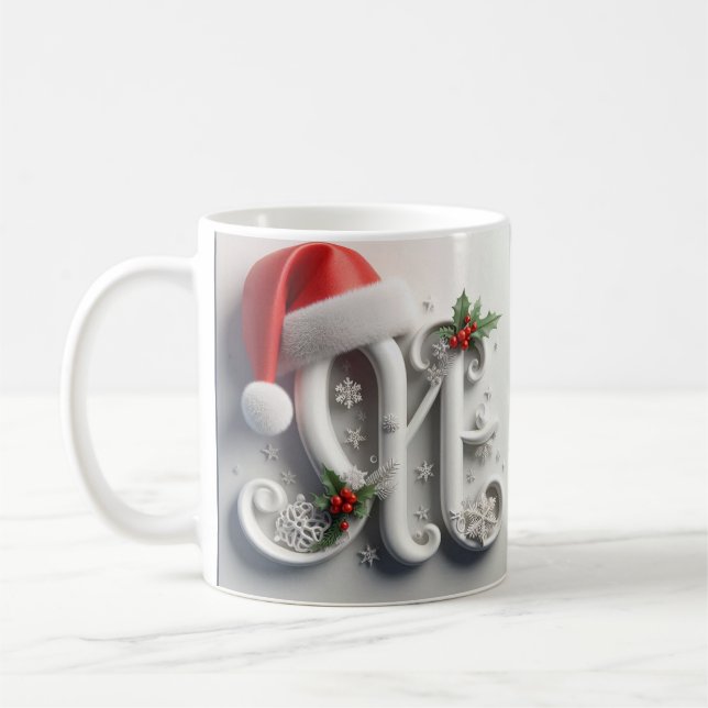 Christmas Hat Mug – Festive Holiday Coffee Cup (Left)