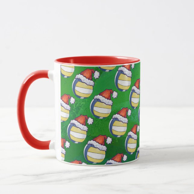 Christmas Hat Volleyball Mug (Left)
