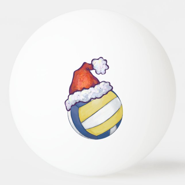 Christmas Hat Volleyball Ping Pong Ball (Back)